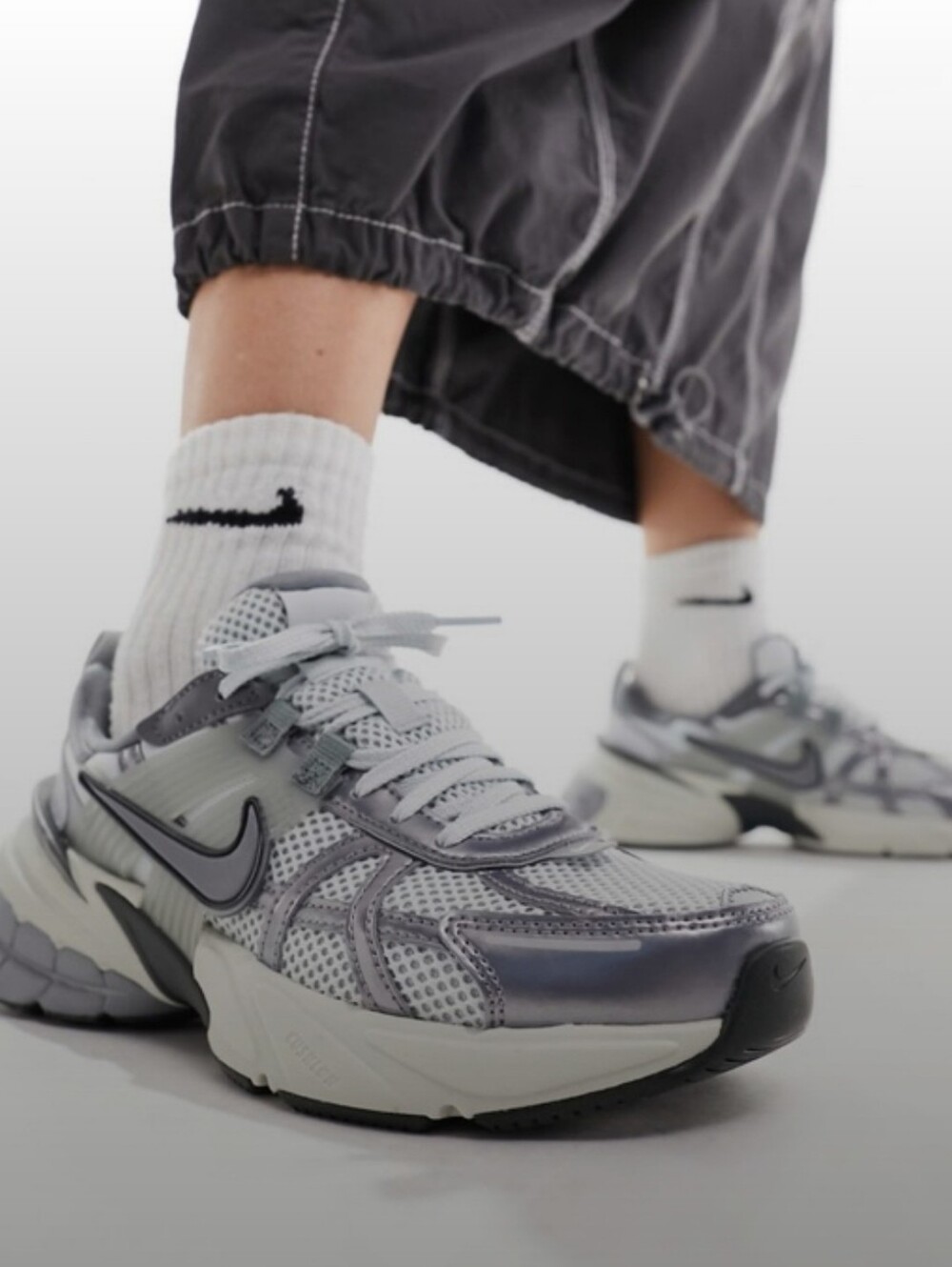 Nike Women’s Grey Mesh Running Sneakers